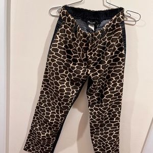 1990s girls giraffe front crop jeans